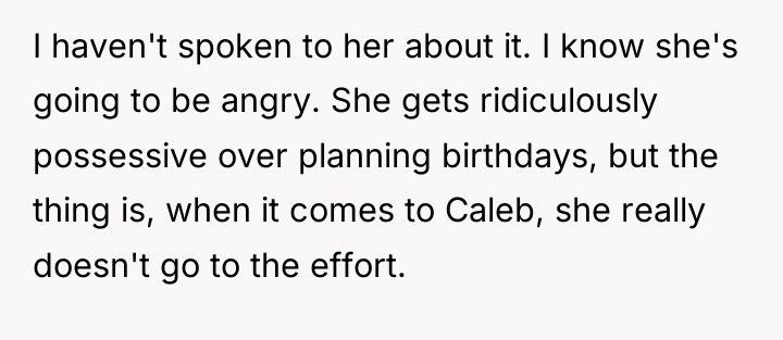 I haven't spoken to her about it. I know she's...