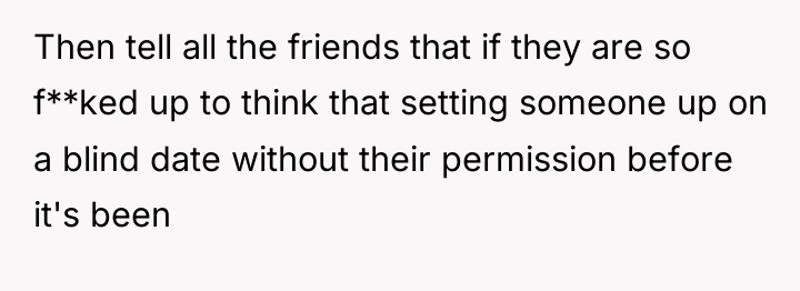 Then tell all the friends that if they are so...