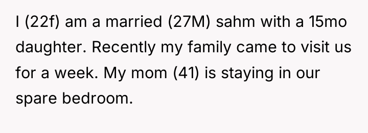 I (22f) am a married (27M) sahm with a 15mo...