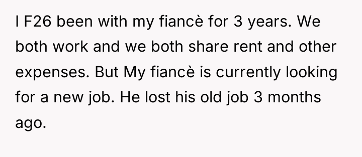I F26 been with my fiancè for 3 years. We...