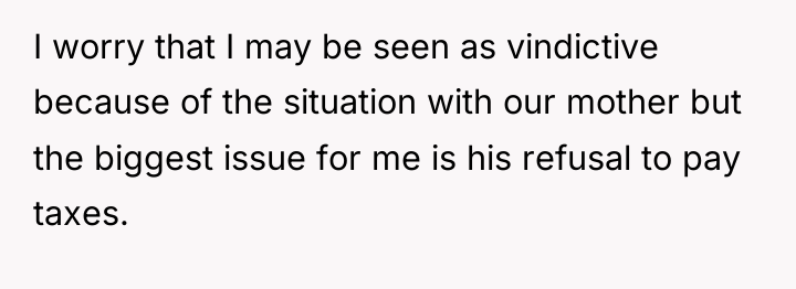 I worry that I may be seen as vindictive because...