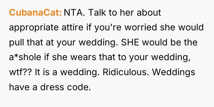 CubanaCat NTA. Talk to her about appropriate attire if you're...