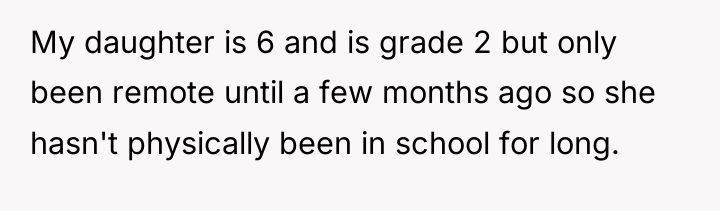 My daughter is 6 and is grade 2 but only...
