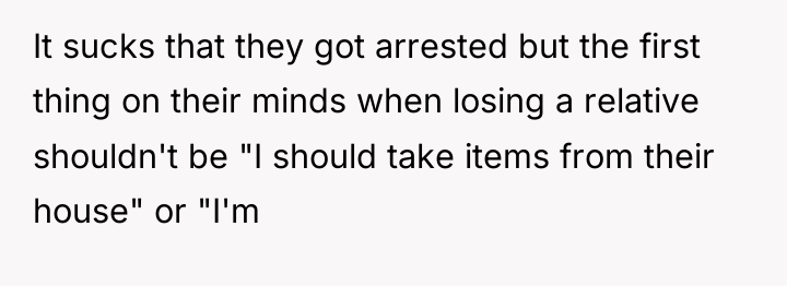 It sucks that they got arrested but the first thing...