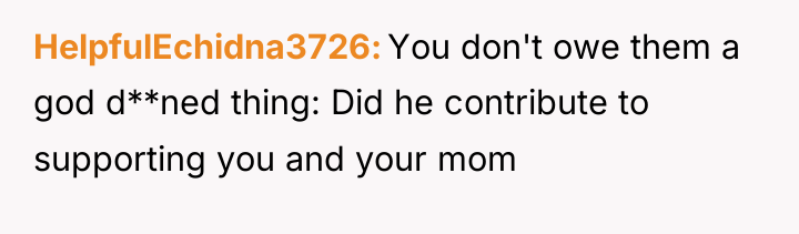 HelpfulEchidna3726 You don't owe them a god d**ned thing: Did...
