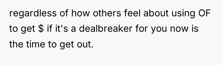 regardless of how others feel about using OF to get...