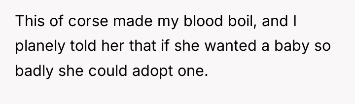 This of corse made my blood boil, and I planely...