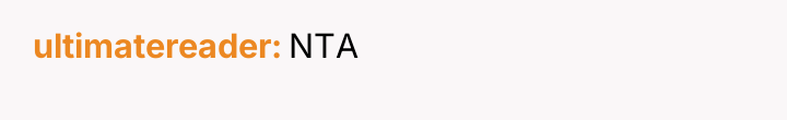 ultimatereader NTA