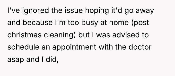 I've ignored the issue hoping it'd go away and because...