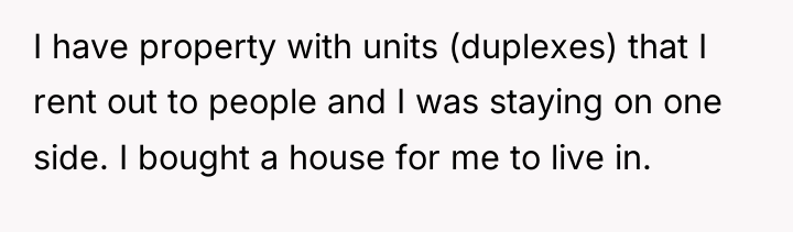 I have property with units (duplexes) that I rent out...