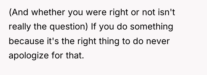 (And whether you were right or not isn't really the...