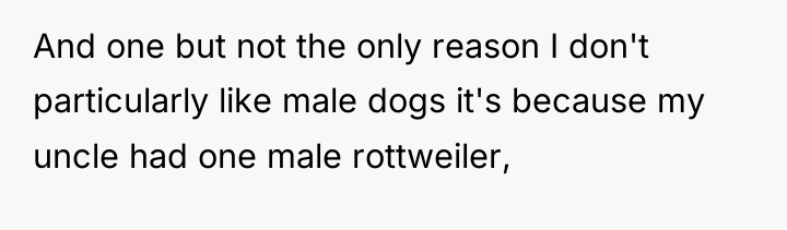 And one but not the only reason I don't particularly...