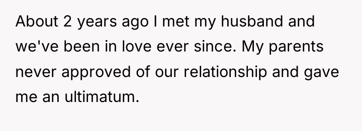 About 2 years ago I met my husband and we've...