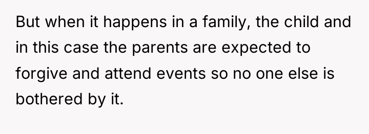 But when it happens in a family, the child and...
