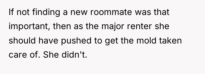 If not finding a new roommate was that important, then...