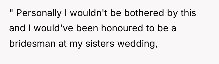 " Personally I wouldn't be bothered by this and I...
