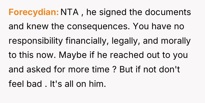 Forecydian NTA , he signed the documents and knew the...