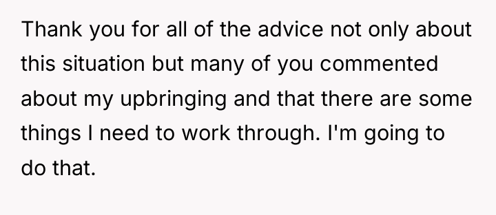Thank you for all of the advice not only about...