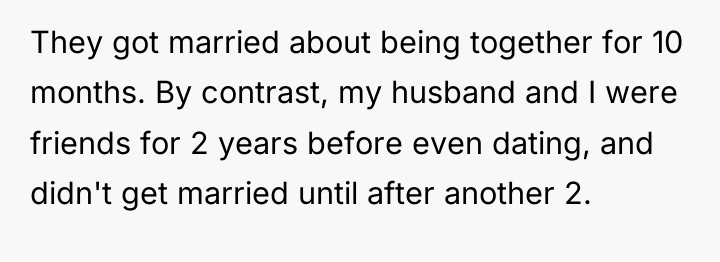 They got married about being together for 10 months. By...