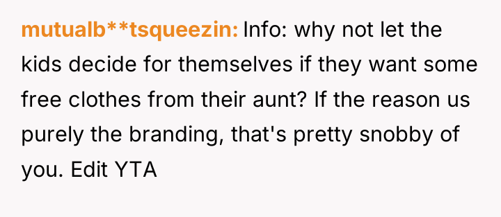 mutualb**tsqueezin Info: why not let the kids decide for themselves...