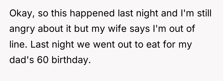 Okay, so this happened last night and I'm still angry...