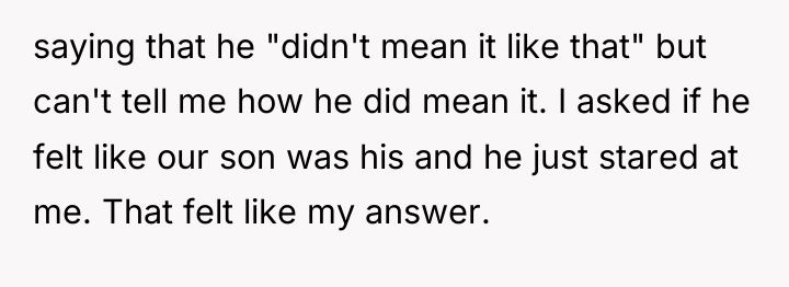 saying that he "didn't mean it like that" but can't...