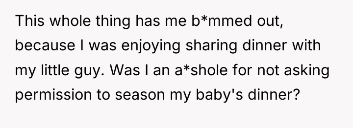 This whole thing has me b*mmed out, because I was...