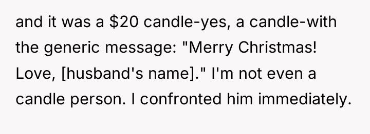 and it was a $20 candle-yes, a candle-with the generic...
