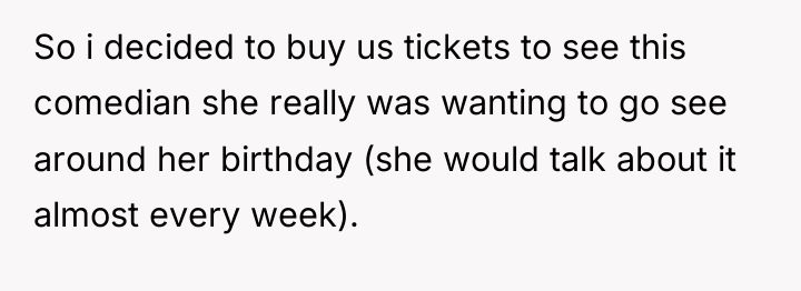 So i decided to buy us tickets to see this...