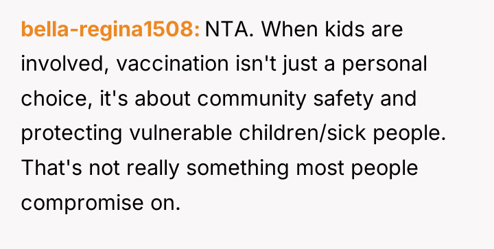 bella-regina1508 NTA. When kids are involved, vaccination isn't just a...