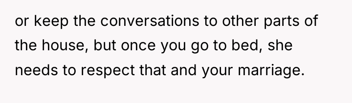 or keep the conversations to other parts of the house,...