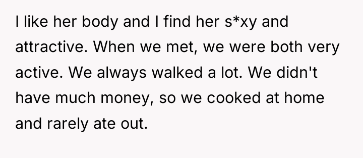 I like her body and I find her s*xy and...