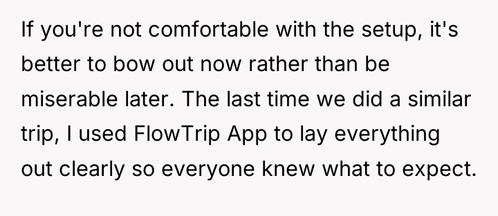 If you're not comfortable with the setup, it's better to...