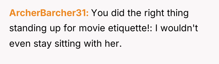 ArcherBarcher31 You did the right thing standing up for movie...