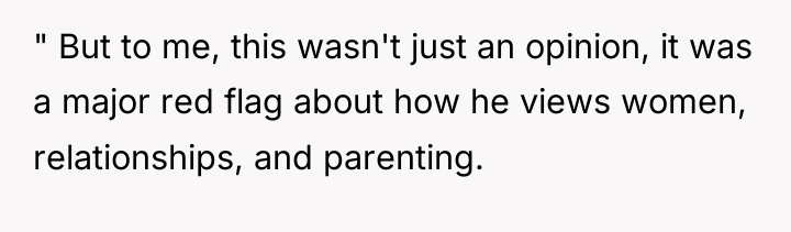 " But to me, this wasn't just an opinion, it...