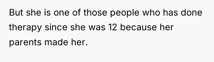 But she is one of those people who has done...