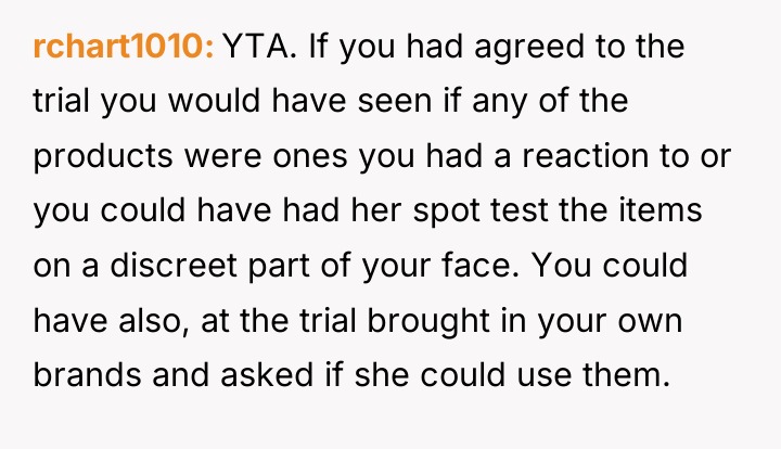 rchart1010 YTA. If you had agreed to the trial you...