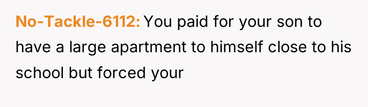 No-Tackle-6112 You paid for your son to have a large...