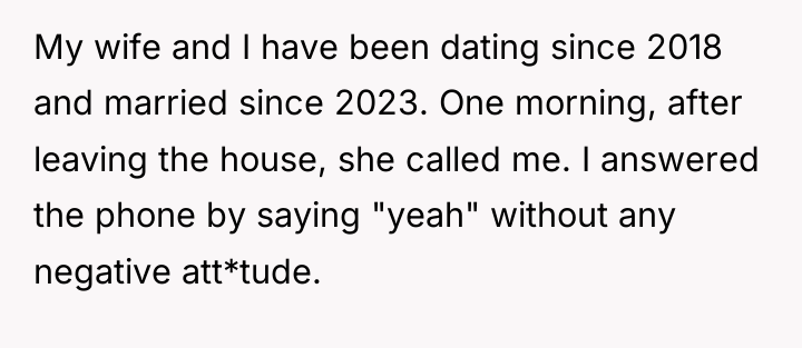 My wife and I have been dating since 2018 and...