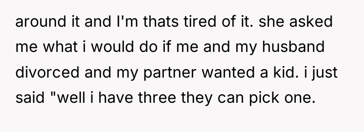 around it and I'm thats tired of it. she asked...