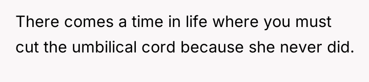 There comes a time in life where you must cut...