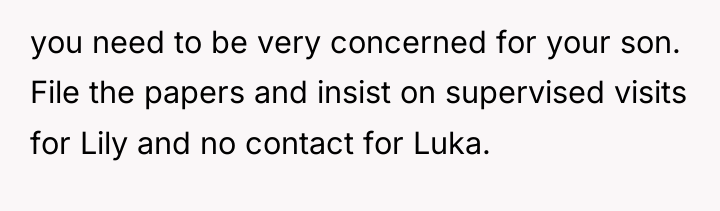 you need to be very concerned for your son. File...