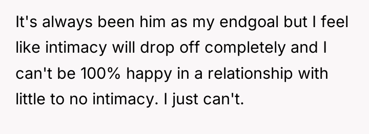 It's always been him as my endgoal but I feel...
