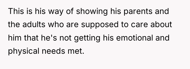 This is his way of showing his parents and the...