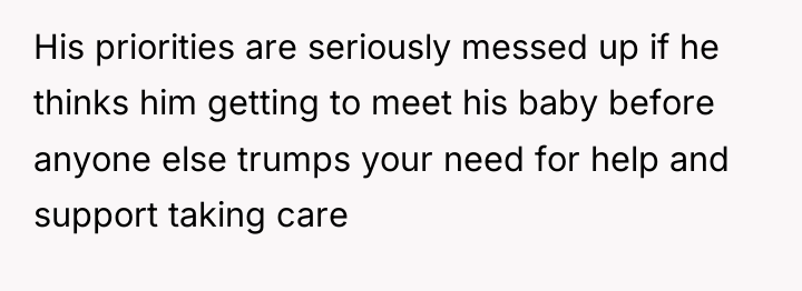 His priorities are seriously messed up if he thinks him...