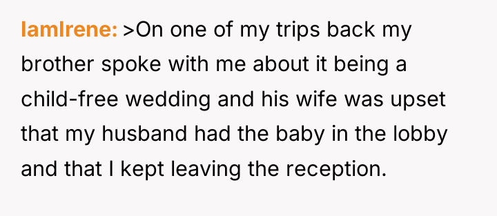 IamIrene >On one of my trips back my brother spoke...