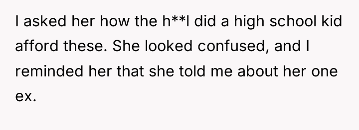 I asked her how the h**l did a high school...