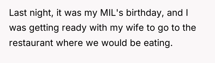 Last night, it was my MIL's birthday, and I was...