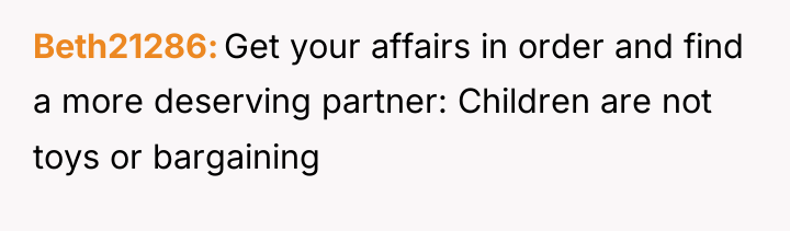 Beth21286 Get your affairs in order and find a more...