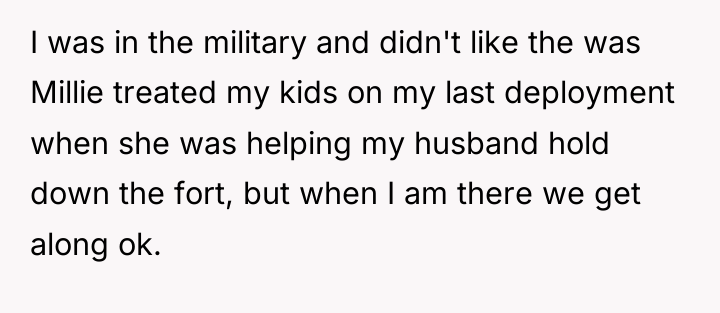 I was in the military and didn't like the was...
